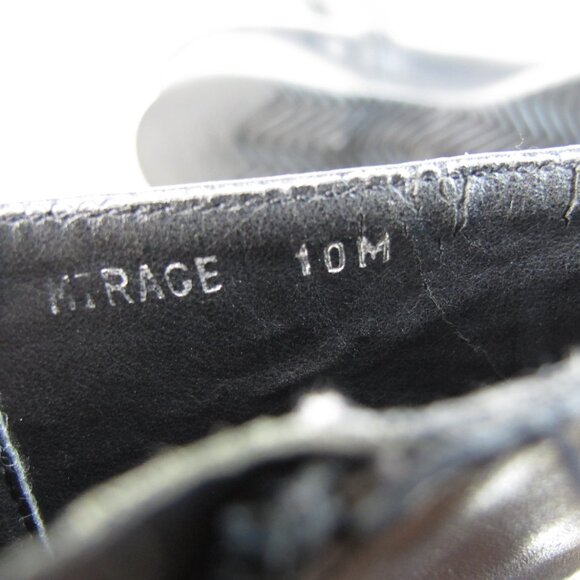 Relativity Women's Vintage Platform Ankle Boots Black Leather Size 10 - Picture 8 of 8